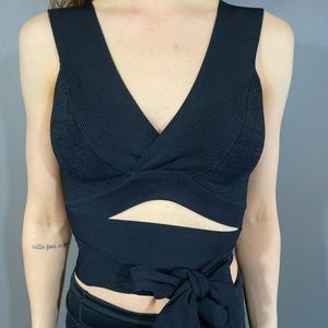 Black Wrap top by EGREY